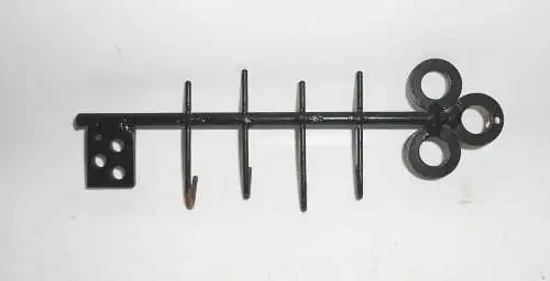 DDR Schlüsselbrett Schlüssel Hakenleiste Flur Garderobe Metall Vintage !