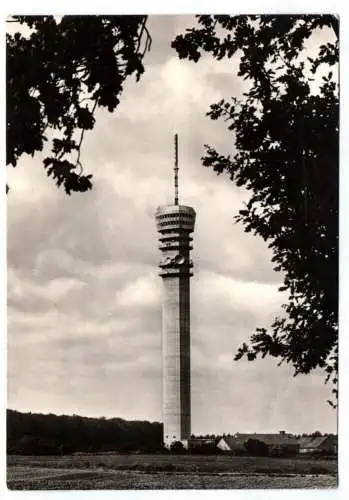 Ak Schwerin Fernsehturm DDR Postkarte 1965