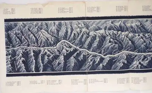 Altes Prospekt Kraftpostfahrten Engadin Tirol Bayerisches Hochland1929 Fahrplan