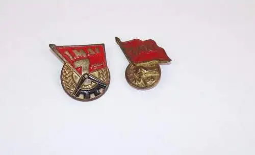 DDR Abzeichen 1 Mai 1955 und 1960 