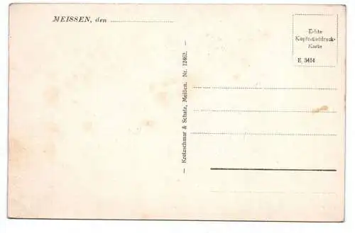 Ak Goldene Sonne Meißen Tanzdiele Restaurant um 1930