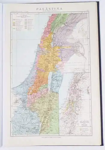 Bibelatlas Hermann Guthe 1926 Palästina Syrien Ägypten Buch Atlant