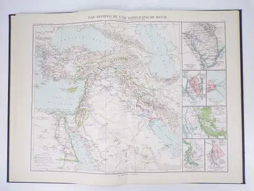 Bibelatlas Hermann Guthe 1926 Palästina Syrien Ägypten Buch Atlant