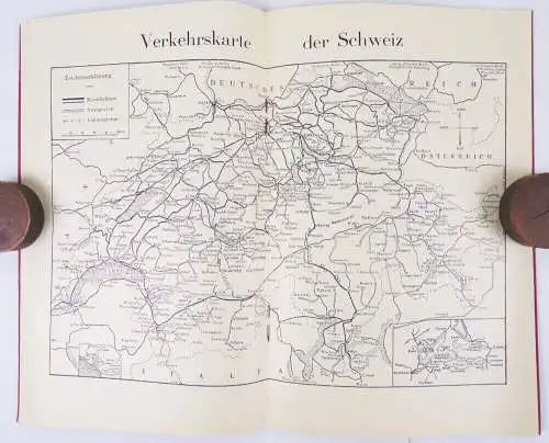 Kleiner Reisebegleiter für die Schweiz 1933 Schweizer Bundesbahnen Eisenbahn Swi