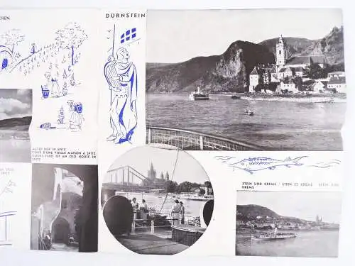 Erste Donau Dampfschifffahrts Gesellschaft Raddampfer um 1935 alte Broschüre