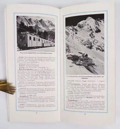 München und die bayerischen Alpen um 1935 Reise Broschüre 