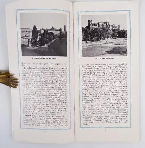 München und die bayerischen Alpen um 1935 Reise Broschüre 