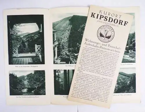 Kurort Kipsdorf Ost Erzgebirge Hotel Halali um 1935 Reise Prospekt