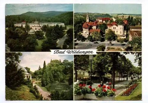 Ak Bad Wildungen Staatliches Badehotel Totalansicht 1966