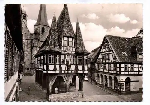 Foto Ak Michelstadt im Odenwald Rathaus