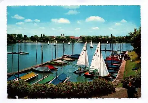 Ak Boote Münster in Westfalen Aasee