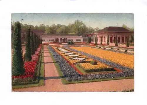 Ak Jubiläums Gartenbau Ausstellung Dresden Schmuckanlage am Haupteingang 1926