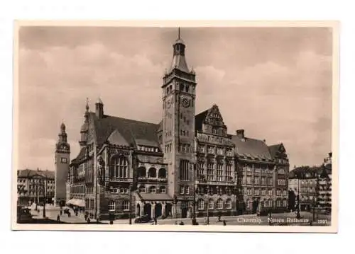 Ak Chemnitz Neues Rathaus 1991