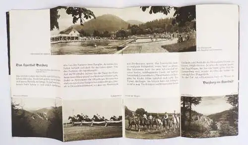 Reise Prospekt Bad Harzburg Solbad Inhalatorium 1930 er 
