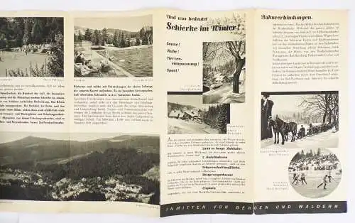 Schierke am Brocken altes Reiseprospekt um 1930