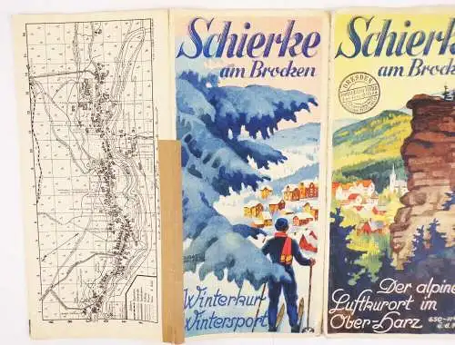 Schierke am Brocken altes Reiseprospekt um 1930