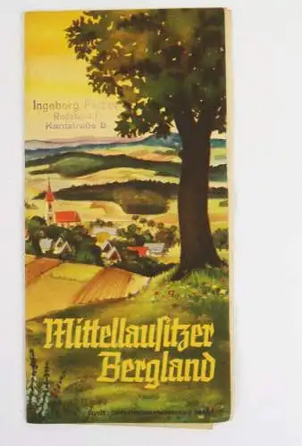 Prospekt Mittellausitzer Bergland Cunewalde Schirgiswalde Sohland Wilthen 1939