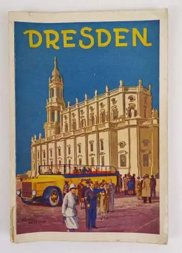Im Postkraftwagen durch Dresden und das schöne Sachsen 1929 Reise 