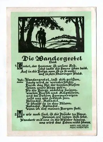 Lieder Ak Die Wandergretel