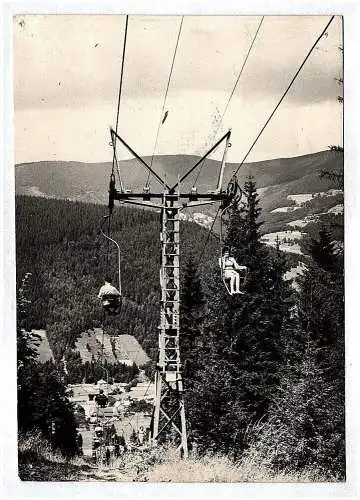 Ak SZCZYRK Wyciag krzeselkowy na Skrzyczne Berg Polen Seilbahn