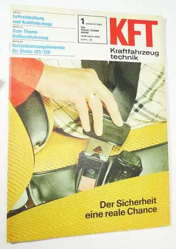 KFT Kraftfahrzeugtechnik Zeitschrift 1 Januar 1980 Skoda 105/120