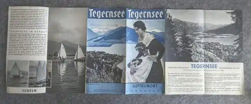 Prospekt Tegernsee Luftkurort Südbayern Reiseprospekt 1937