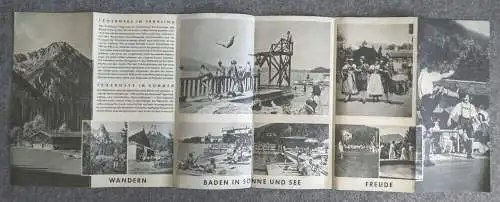 Prospekt Tegernsee Luftkurort Südbayern Reiseprospekt 1937