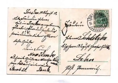 Ak Bismarck Denkmal Dresden 1912