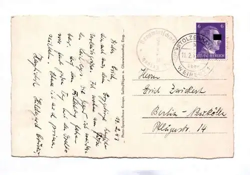 Ak Unterkunftshaus Keilberg 1943