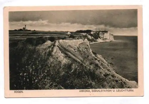 Ak Arkona Signalstation und Leuchtturm Rügen