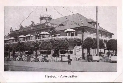 Ak Hamburg Alsterpavillon