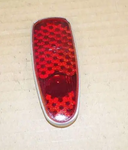 Alter Reflektor Glas Alu DDR Rückstrahler Fahrrad 