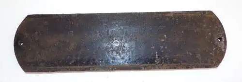 Altes Schild Salewsky Löbau Sachsen um 1910 Türschild 2 x Namensschild Gusseisen