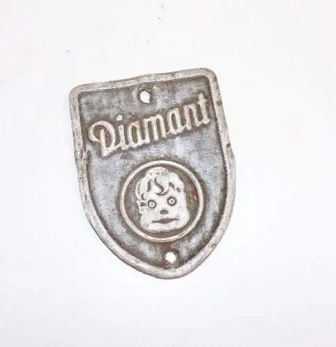 Altes Diamant Fahrrad Emblem Logo Steuerkopfschild Oldtimer bicycle