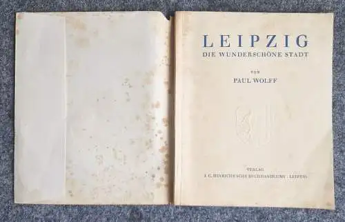 Leipzig die wunderschöne Stadt 1946 J C Hinrichssche Buchhandlung