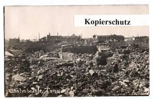 Foto Ak Trümmer Tergnier Bahnhofstraße Frankreich 1 Wk