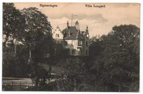 Ak Sigmaringen Villa Longard um 1911