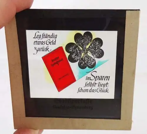 Dia Sparen Sparkasse Sparbuch Reklame Werbung in Farbe Kino 
