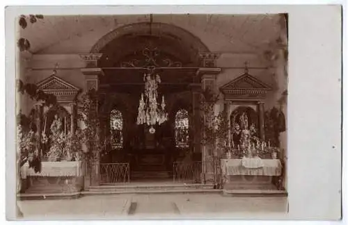 Foto Ak Kirche Altar in Buxerulles 1 Wk Buxières-sous-les-Côtes France