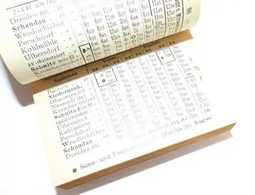Nieschers Dresden Eisenbahn Dampfschiff Straßenbahn Fahrplan 1914 Sommer