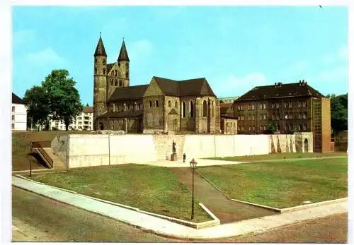 Ak Magdeburg Blick zum Kloster Unser Lieben Frauen 1984 DDR