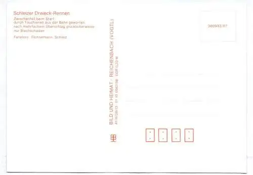 Ak Schleizer Dreieck Rennen Zwischenfall beim Start Touchieren Motorsport