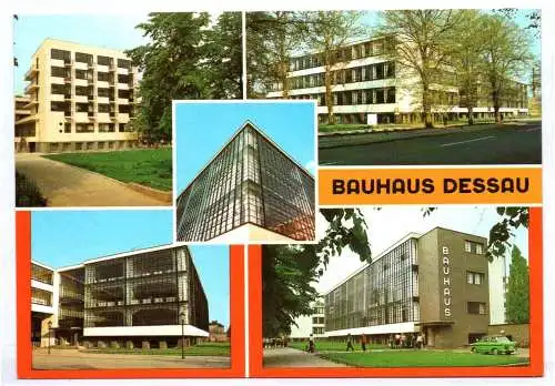 Ak Bauhaus Dessau Architektur Atelierhaus Fachschultrakt Werkstätte 1982