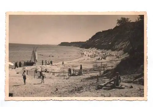 Foto Ak Großkuhren Strand um 1930 Primorje Ostpreußen