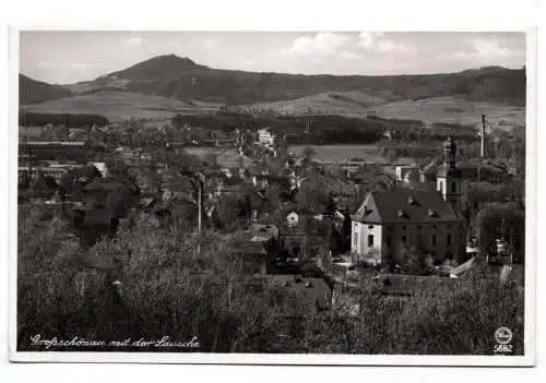 Echtfoto Ak Großschönau mit der Lausche 1940