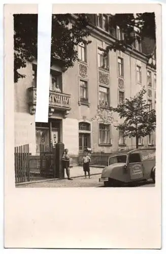 Foto Ak Heidenau Dreirad Weinhold Dohma Dampf Bäckerei um 1910 1920 er