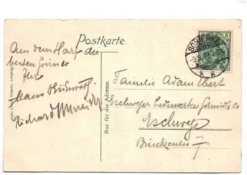 Ak Schierke Harz Partie bei Hotel Fürst zu Stolberg 1912