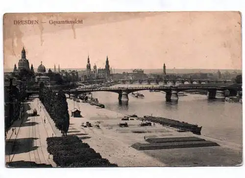 Ak Dresden Gesamtansicht 1913