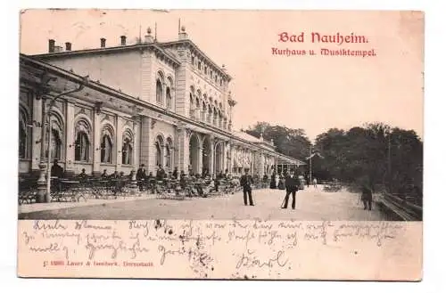 Ak Bad Nauheim Kurhaus und Musiktempel 1902