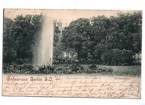 Ak Mariannenplatz Grüsse aus Berlin 1902